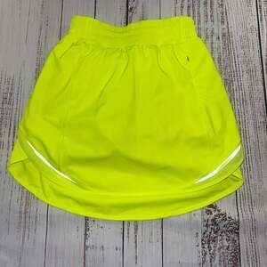 Lululemon Hotty Hot High-Rise Skirt Long Highlight Green Athletic-2